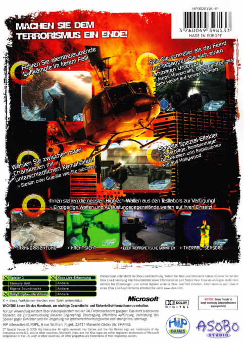 Counter Terrorist Special Forces - Fire for Effect — box-2D-back (DE)