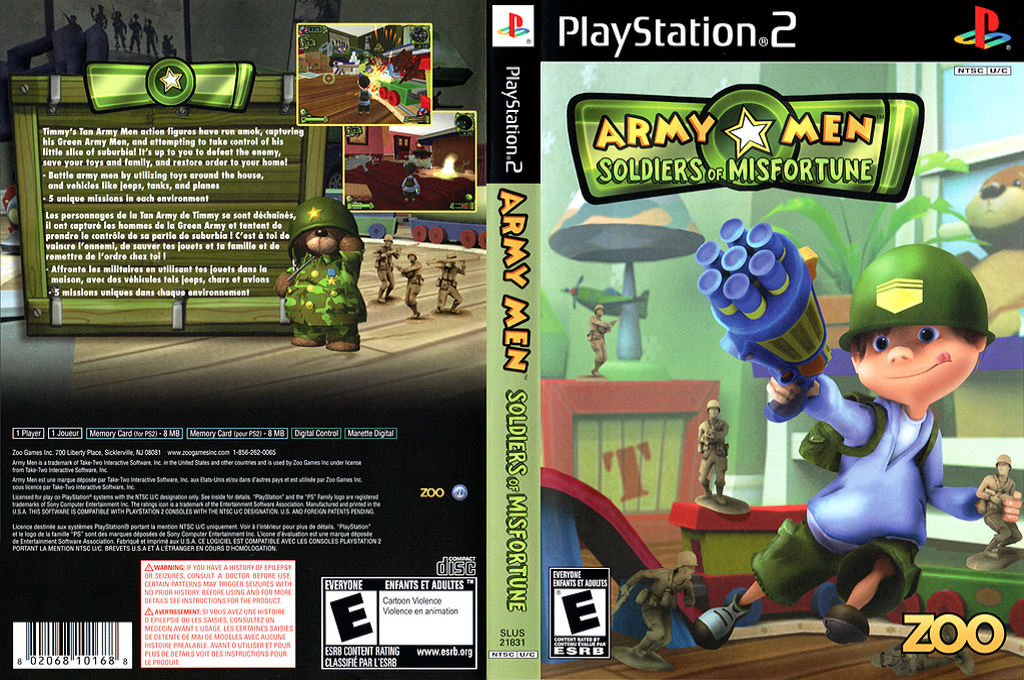 Army Men - Soldiers of Misfortune — box-texture (US)