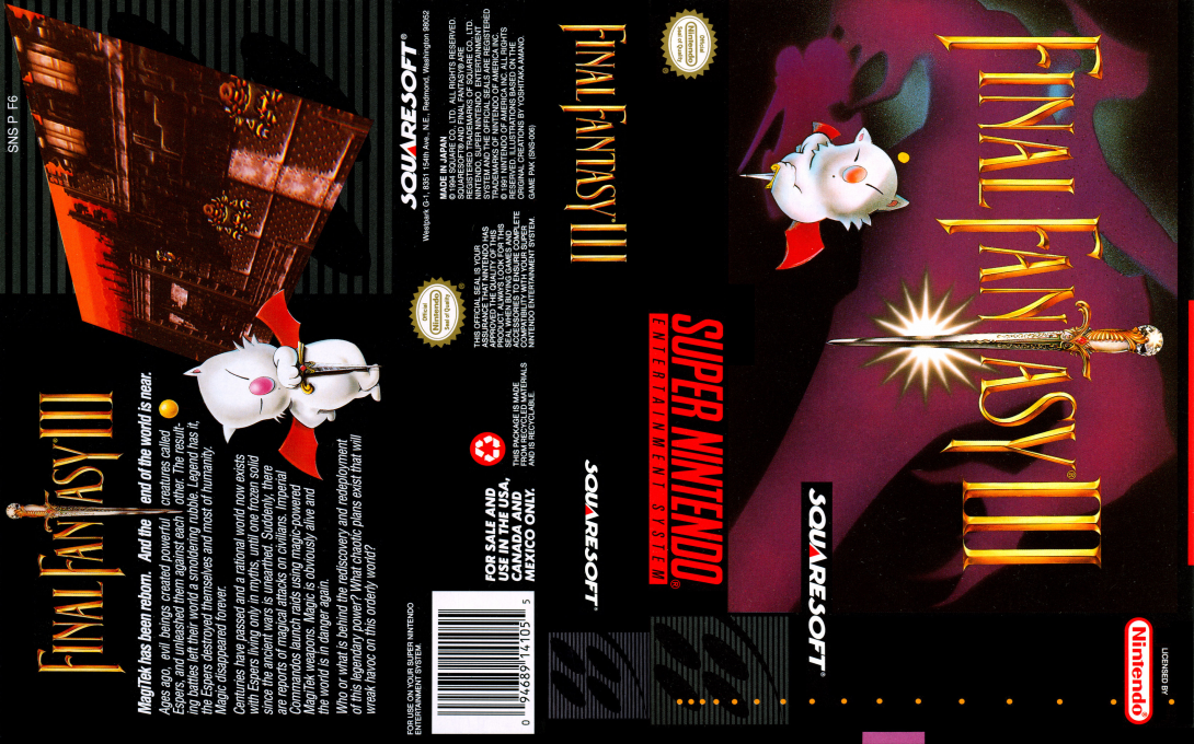 Final Fantasy 6 — box-texture (US)