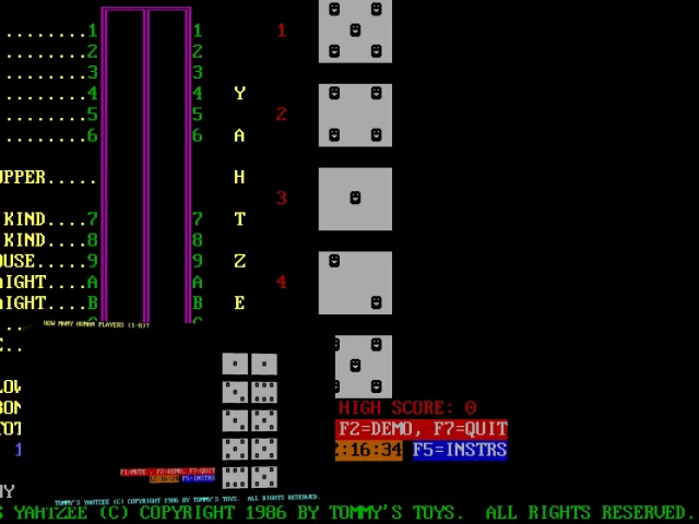Tommy's Yahtzee — mixrbv2 (WOR)