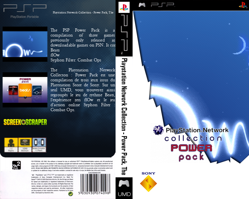 Playstation Network Collection - Power Pack, The — box-texture (SS)
