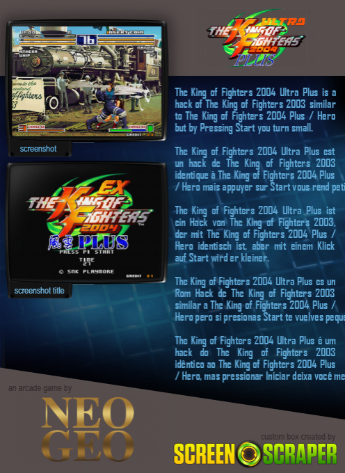 The King of Fighters 2004 Ultra Plus — box-2D-back (SS)
