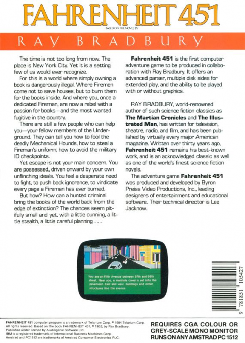 Fahrenheit 451 — box-2D-back (EU)