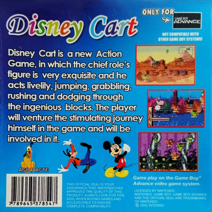 Disney Cart — box-2D-back (US)