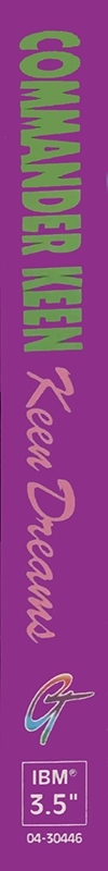Commander Keen - Keen Dreams — box-2D-side (US)