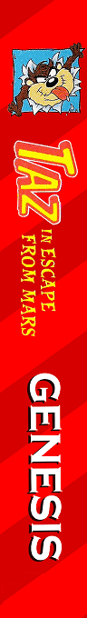 Taz In Escape From Mars — box-2D-side (US)