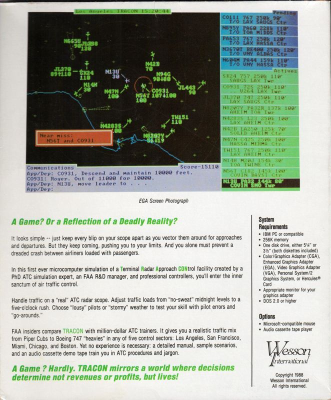 Tracon - Air Traffic Control Simulator — box-2D-back (US)