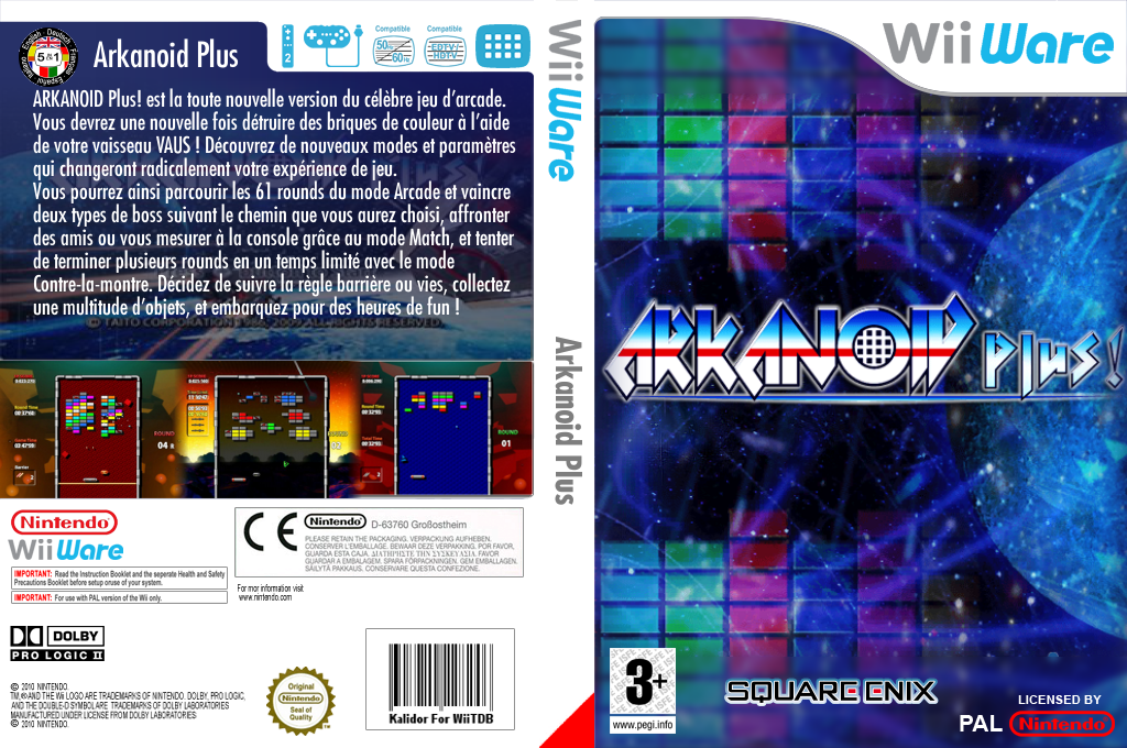 Arkanoid Plus! — box-texture (FR)
