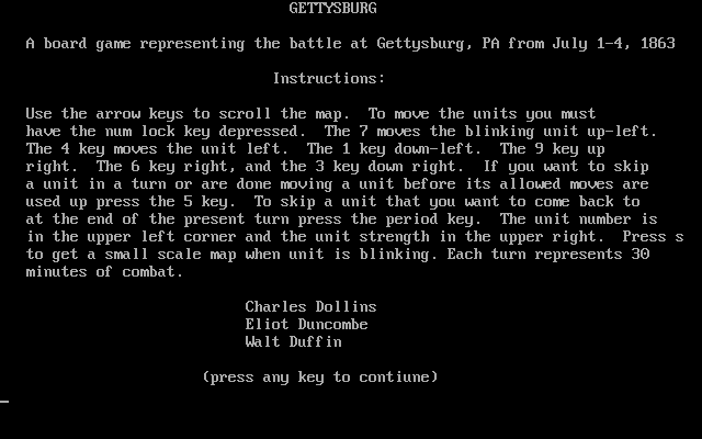 Gettysburg box art