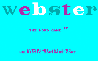 Webster - The Word Game — sstitle (US)