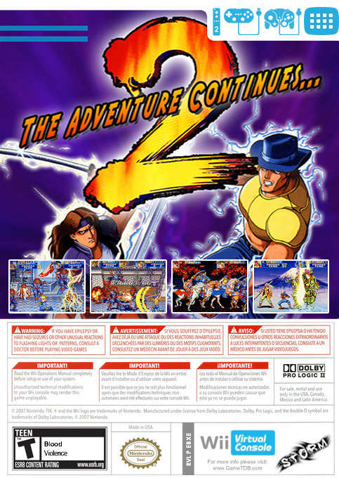 Sengoku 2 — box-2D-back (US)