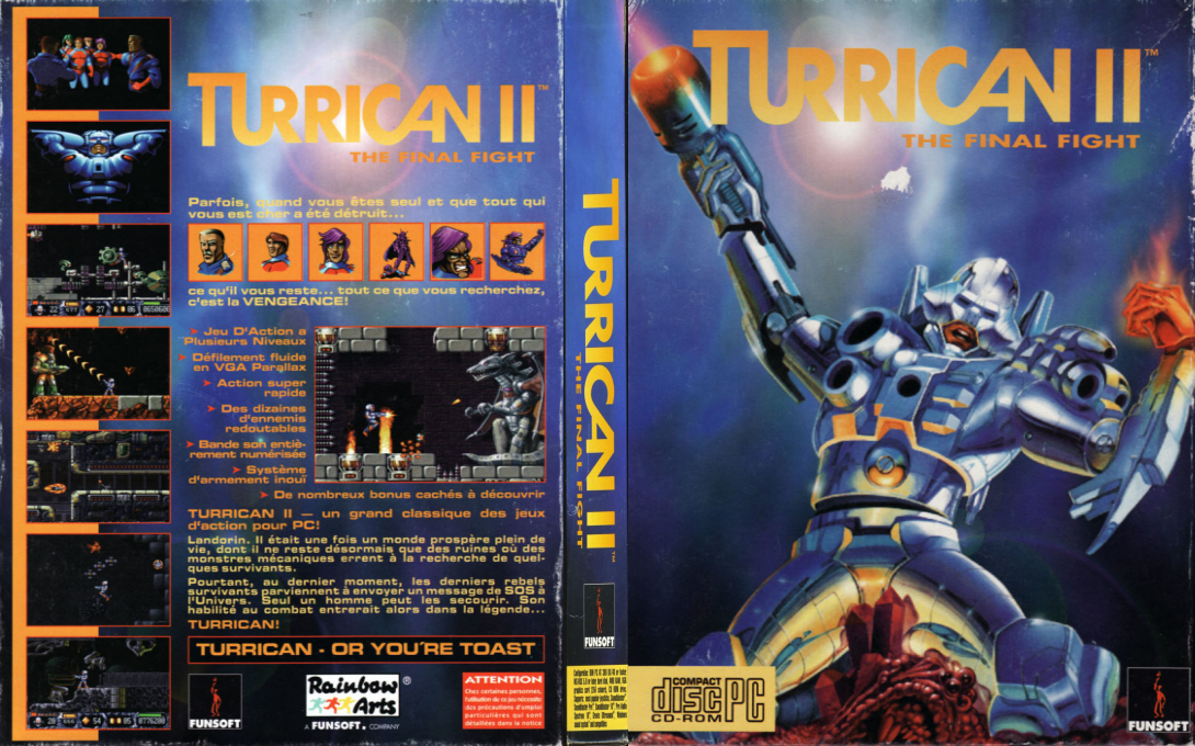 Turrican 2 - The Final Fight — box-texture (FR)