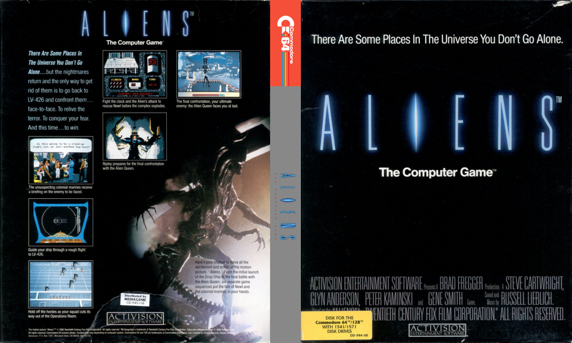 Aliens - The Computer Game — box-texture (US)