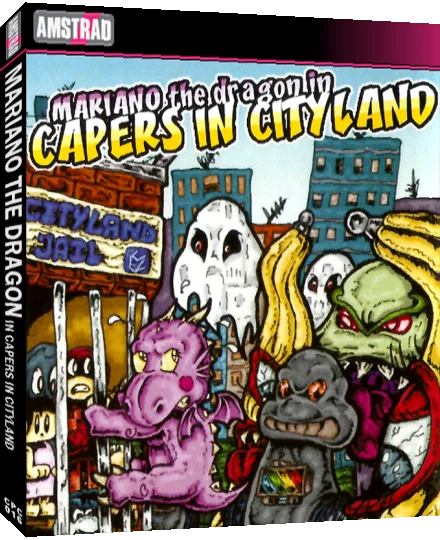 Mariano The Dragon In Capers In Cityland — box-3D (EU)