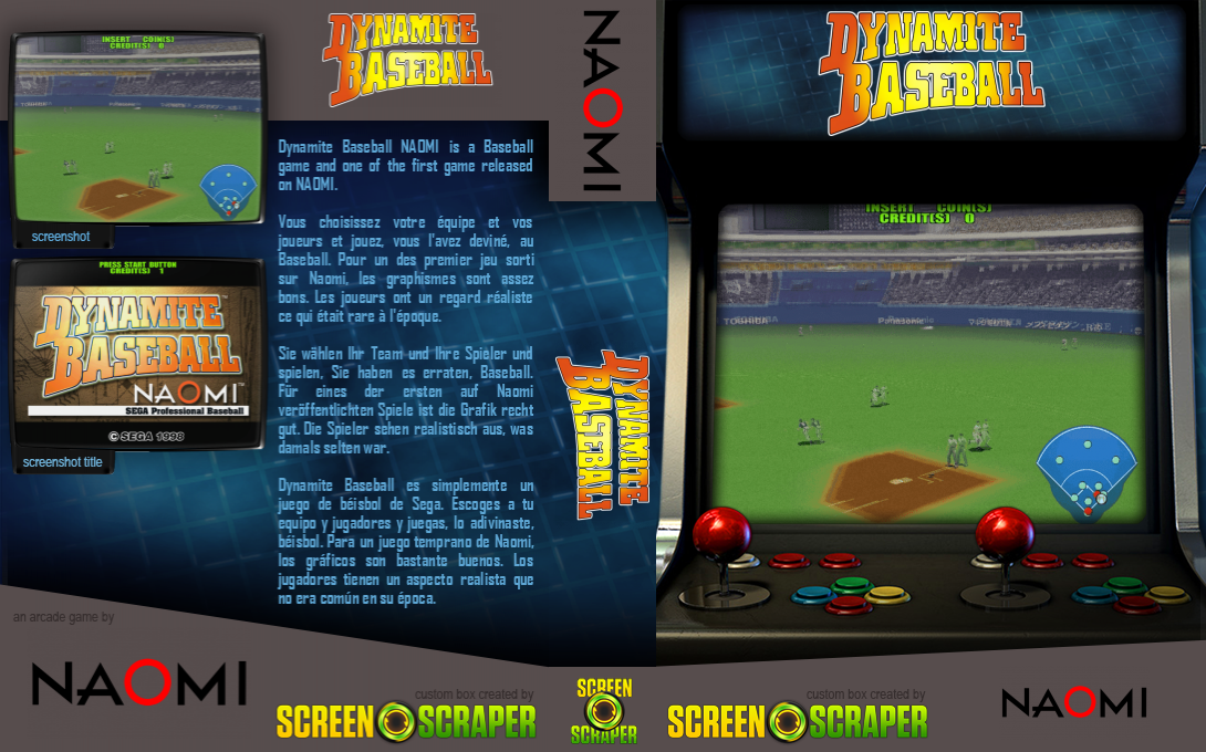 Dynamite Baseball NAOMI — box-texture (SS)