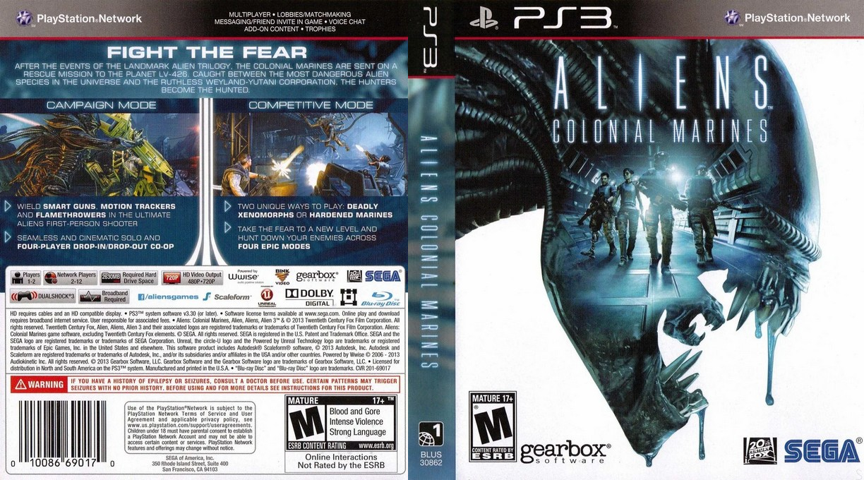 Aliens - Colonial Marines — box-texture (US)