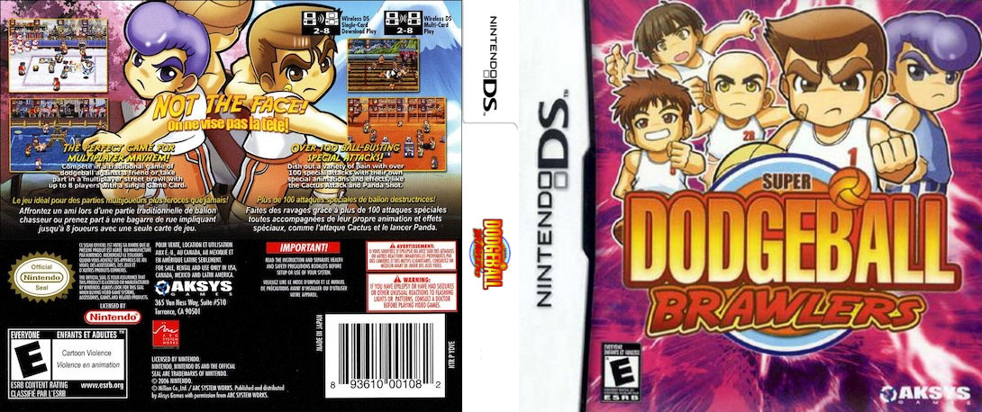 Super Dodgeball Brawlers — box-texture (US)