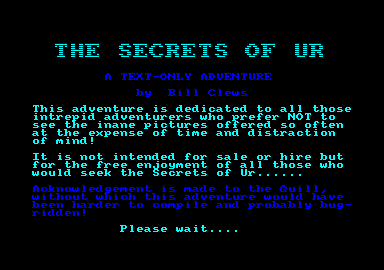 Secrets Of Ur, The — sstitle (EU)