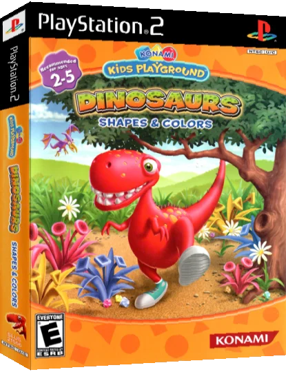 Konami Kids Playground - Dinosaurs - Shapes & Colors — box-3D (US)