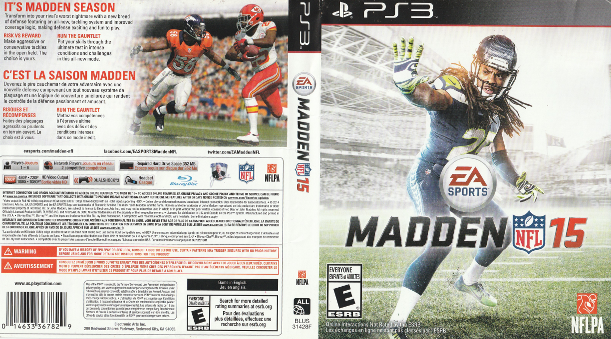 Madden NFL 15 — box-texture (CA)