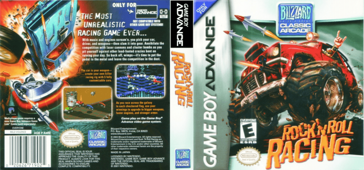 Rock N' Roll Racing — box-texture (US)
