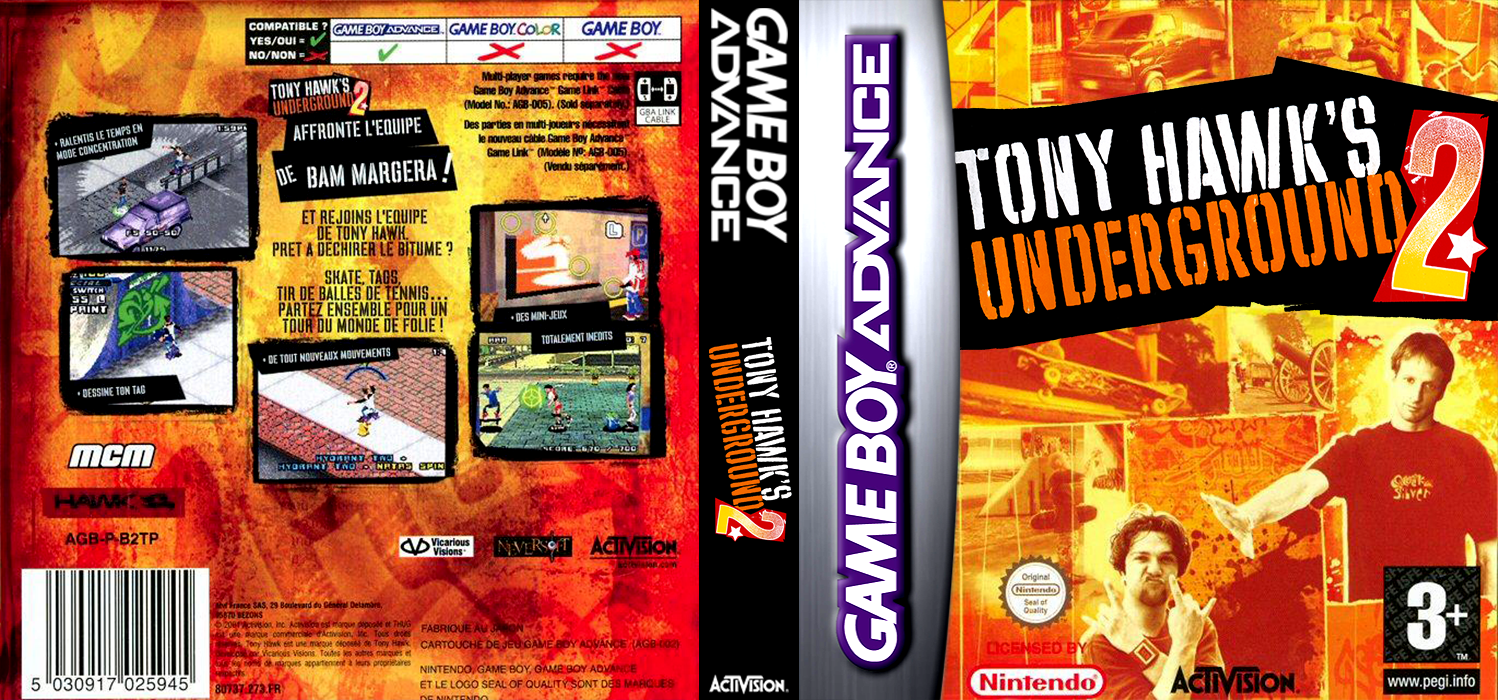 Tony Hawk's Underground 2 — box-texture (FR)
