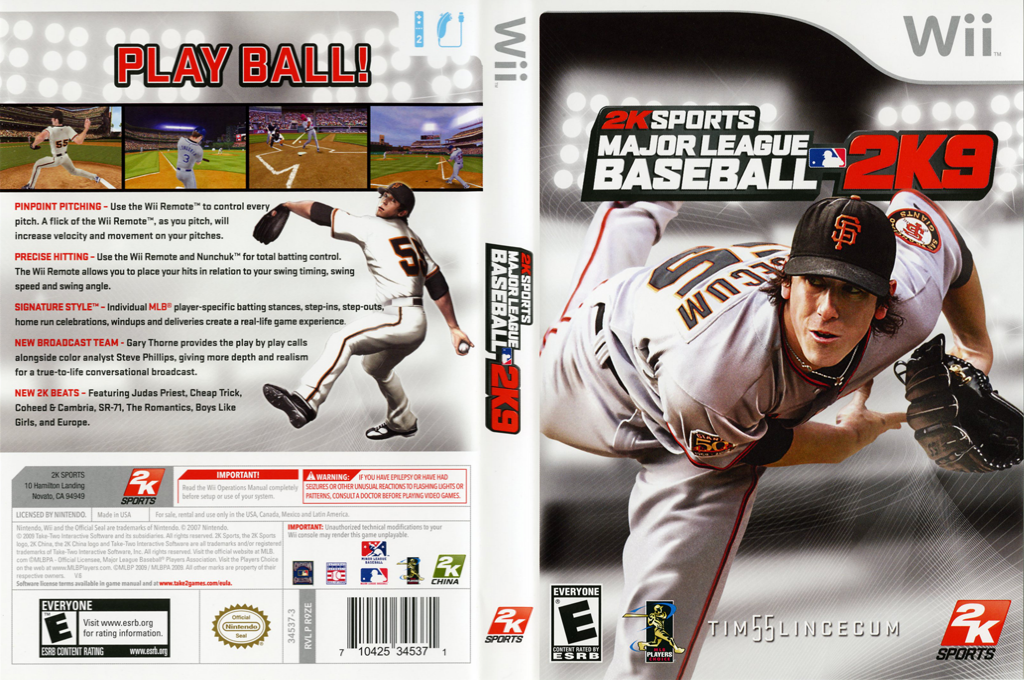 Major League Baseball 2k9 — box-texture (US)
