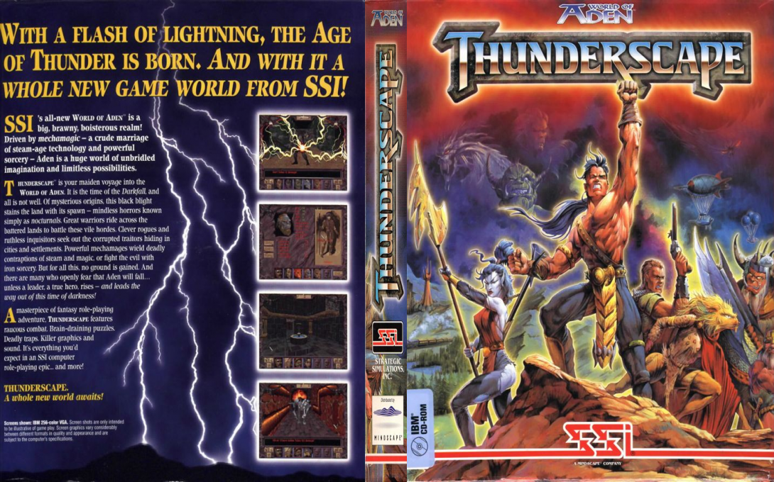 World Of Aden - Thunderscape — box-texture (US)