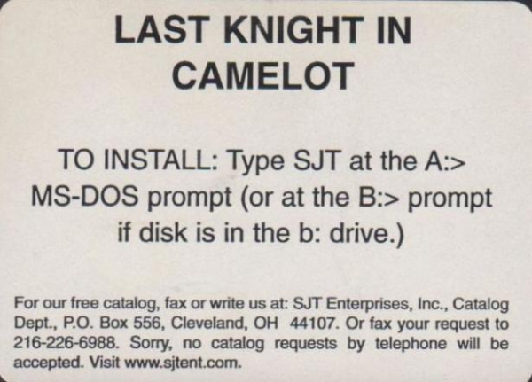 Last Knight in Camelot — support-texture (US)