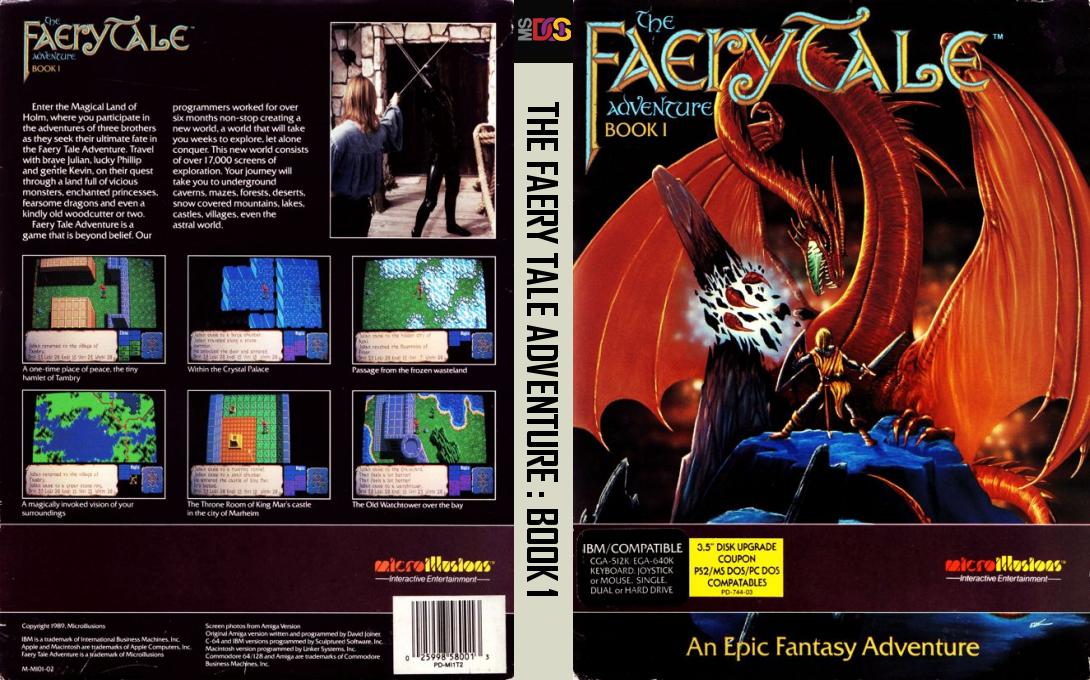 Faery Tale Adventure - Book 1, The — box-texture (US)