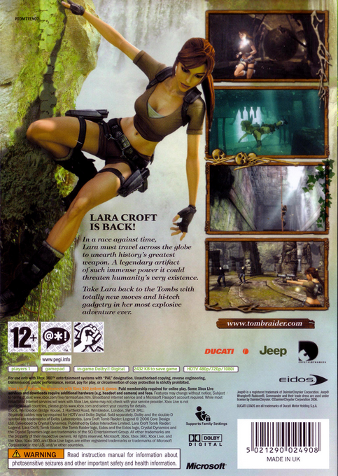 Lara Croft Tomb Raider - Legend — box-2D-back (EU)