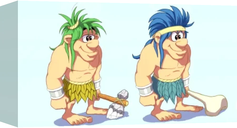 Joe And Mac - Caveman Ninja — box-3D (WOR)
