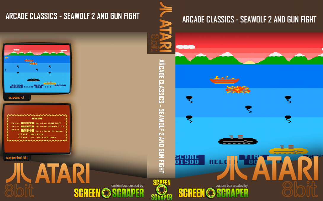 Arcade Classics - Seawolf 2 And Gun Fight — box-texture (SS)