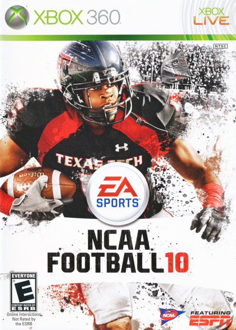 NCAA Football 10 box art