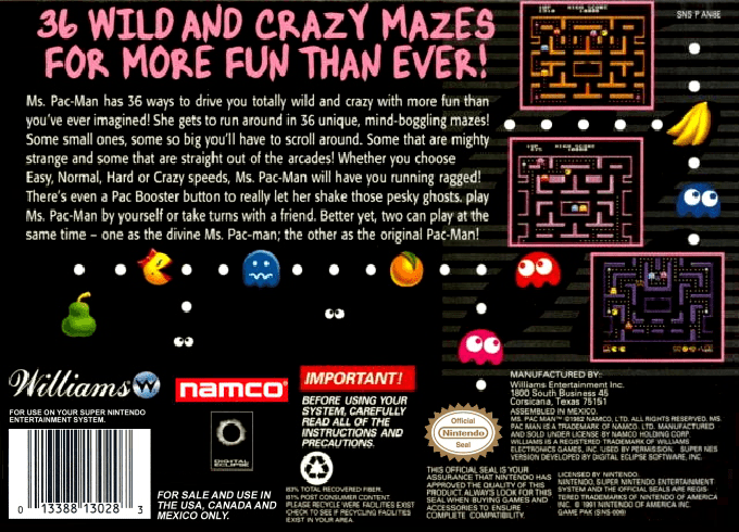 Ms. Pac-Man — box-2D-back (US)