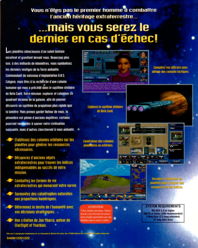 Alien Legacy — box-2D-back (FR)