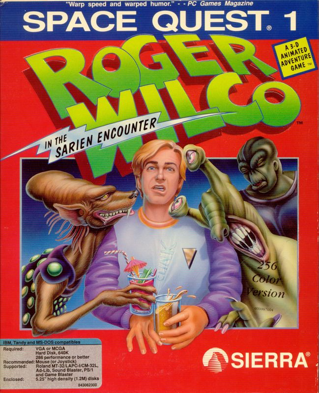 Space Quest 1 - Roger Wilco in the Sarien Encounter box art