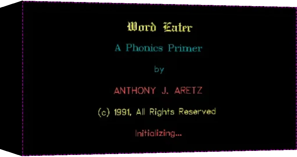 EGA Word Eater — box-3D (WOR)