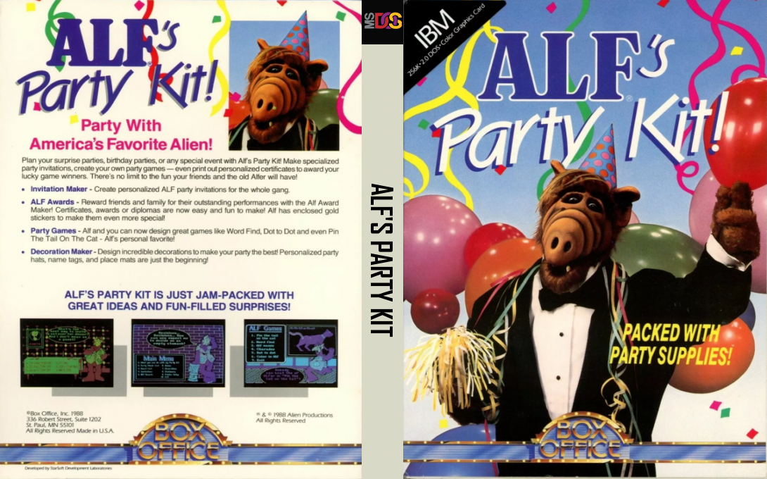 Alf's Party Kit — box-texture (US)