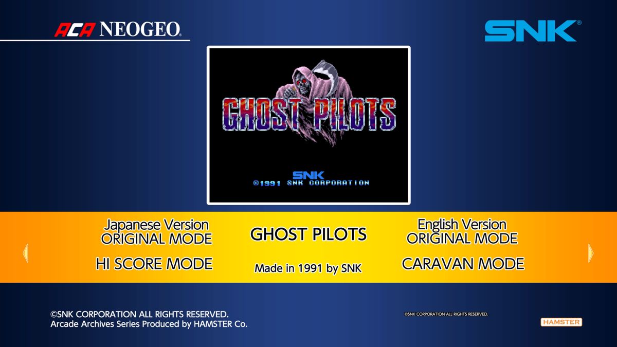 Aca Neogeo Ghost Pilots — sstitle (WOR)