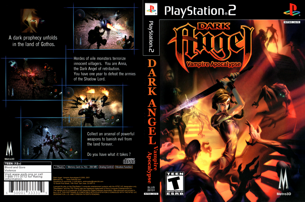 Dark Angel - Vampire Apocalypse — box-texture (US)