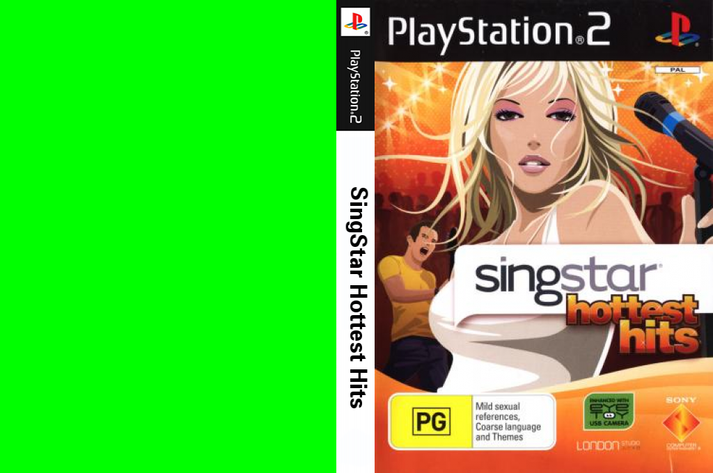 SingStar Hottest Hits — box-texture (EU)