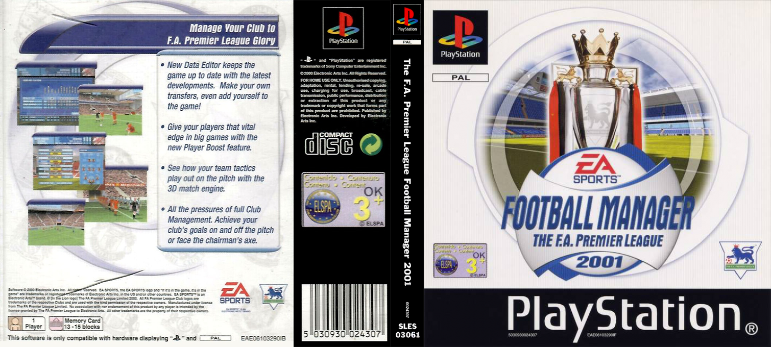 F.a. Premier League Football Manager 2001, The — box-texture (EU)