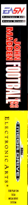 John Madden Football '93 — box-2D-side (EU)