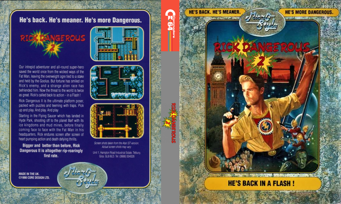 Rick Dangerous 2 — box-texture (EU)