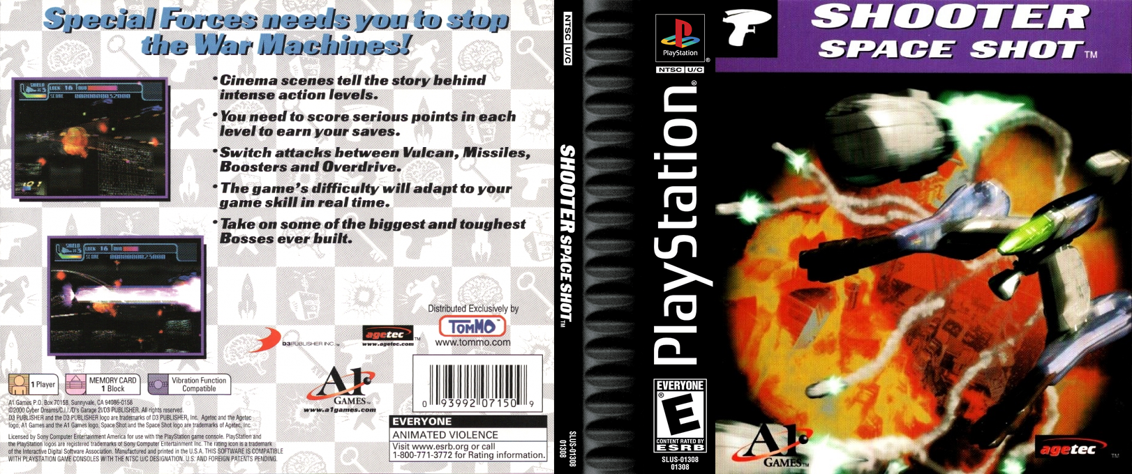 Shooter Space Shot — box-texture (US)