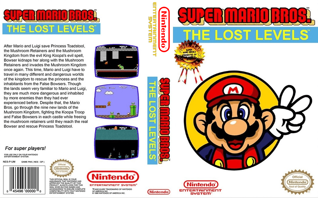 Super Mario Bros. - The Lost Levels — box-texture (WOR)
