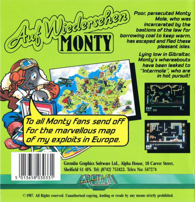 Auf Wiedersehen Monty — box-2D-back (EU)