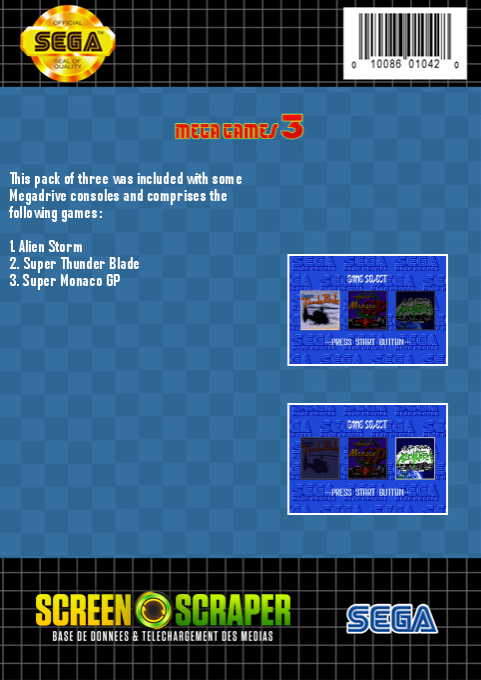 Mega Games 3 — box-2D-back (SS)