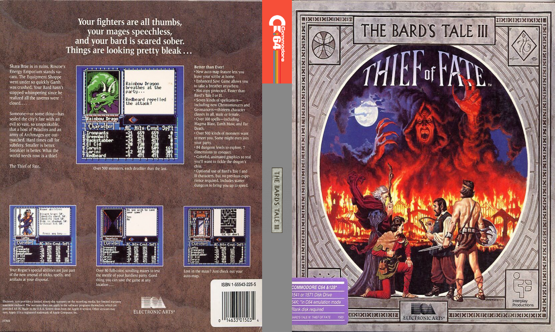 Bard's Tale 3 - Thief Of Fate, The — box-texture (US)